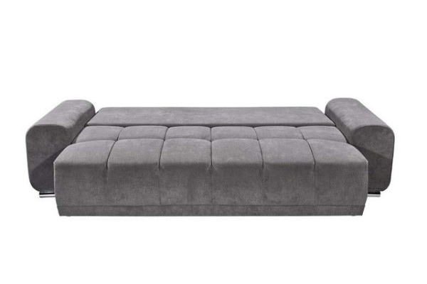 ED EXCITING DESIGN Schlafsofa, Paco Schlafsofa 260x90 cm Sofa Couch Schlafcouch Silber